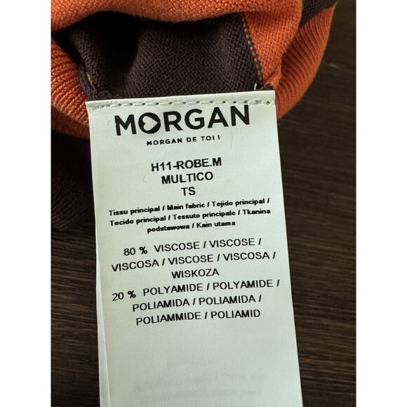 Morgan De Toi Sweater Dress Thanksgiving Fall Colors Knit Y2K Retro S/XS - Picture 8 of 10